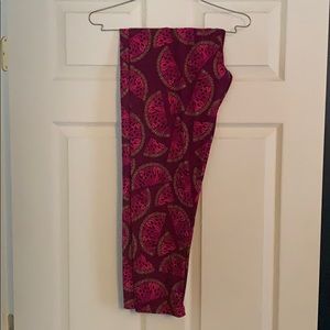 LuLaRoe TC2 watermelon leggings
